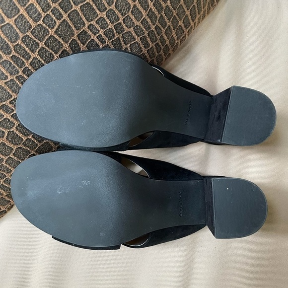Cole Haan Gabby Suede Heeled Sandal Black Size 9 - Picture 10 of 11